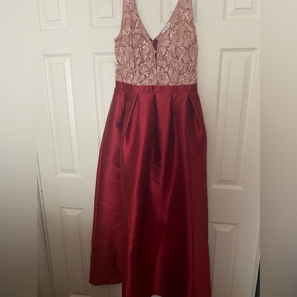 Red and Pink Formal/Prom Gown